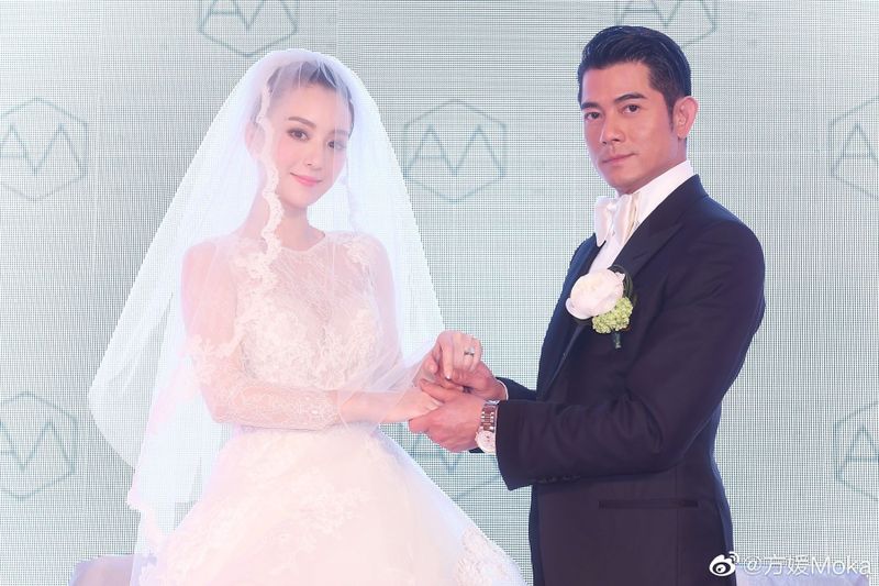 郭富城與方媛結婚5週年，也首度曝光當年並未公開的婚禮照片。（翻攝自方媛微博）