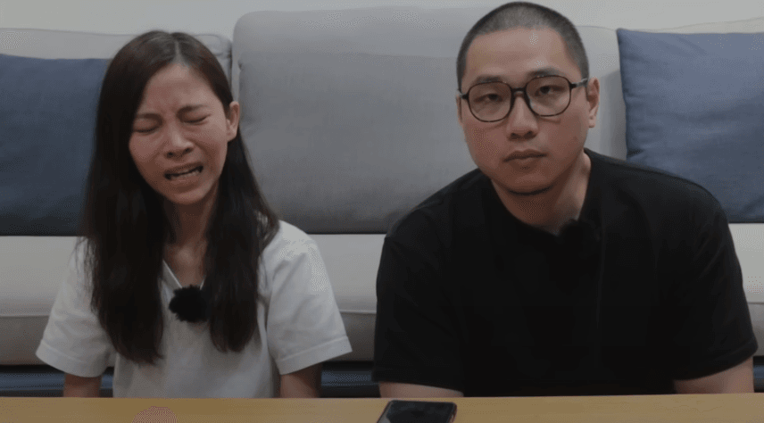 簡芝（左起）、許伯兩人特地拍片回應風波。（翻攝許伯&簡芝—倉鼠人YouTube）