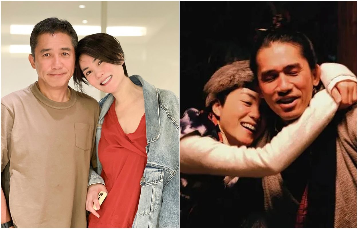 王菲「凍齡燦笑」同框梁朝偉　熱情貼頭影帝社恐發作