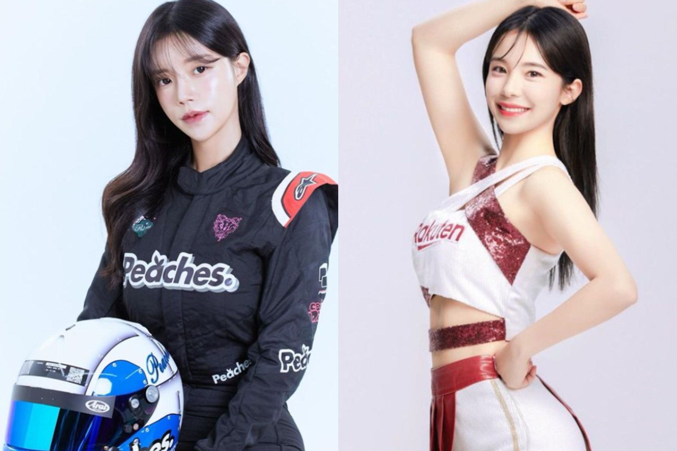 朴詩賢（左）外型神似李多慧（右），也被稱為「賽車版李多慧」。（翻攝自朴詩賢、李多慧IG）