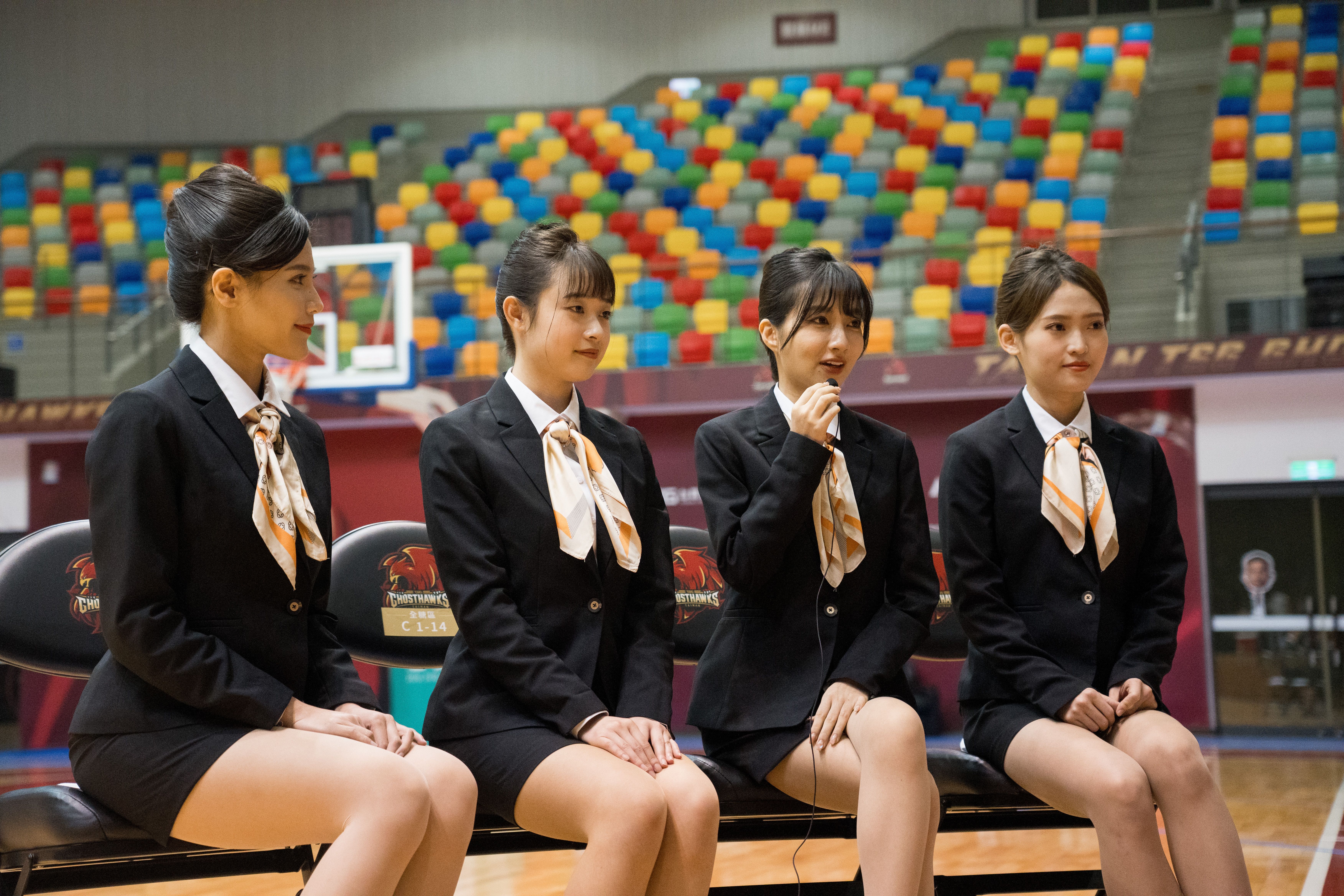 wing stars禮賓小組於活動結束後分享心得。（wing stars提供）