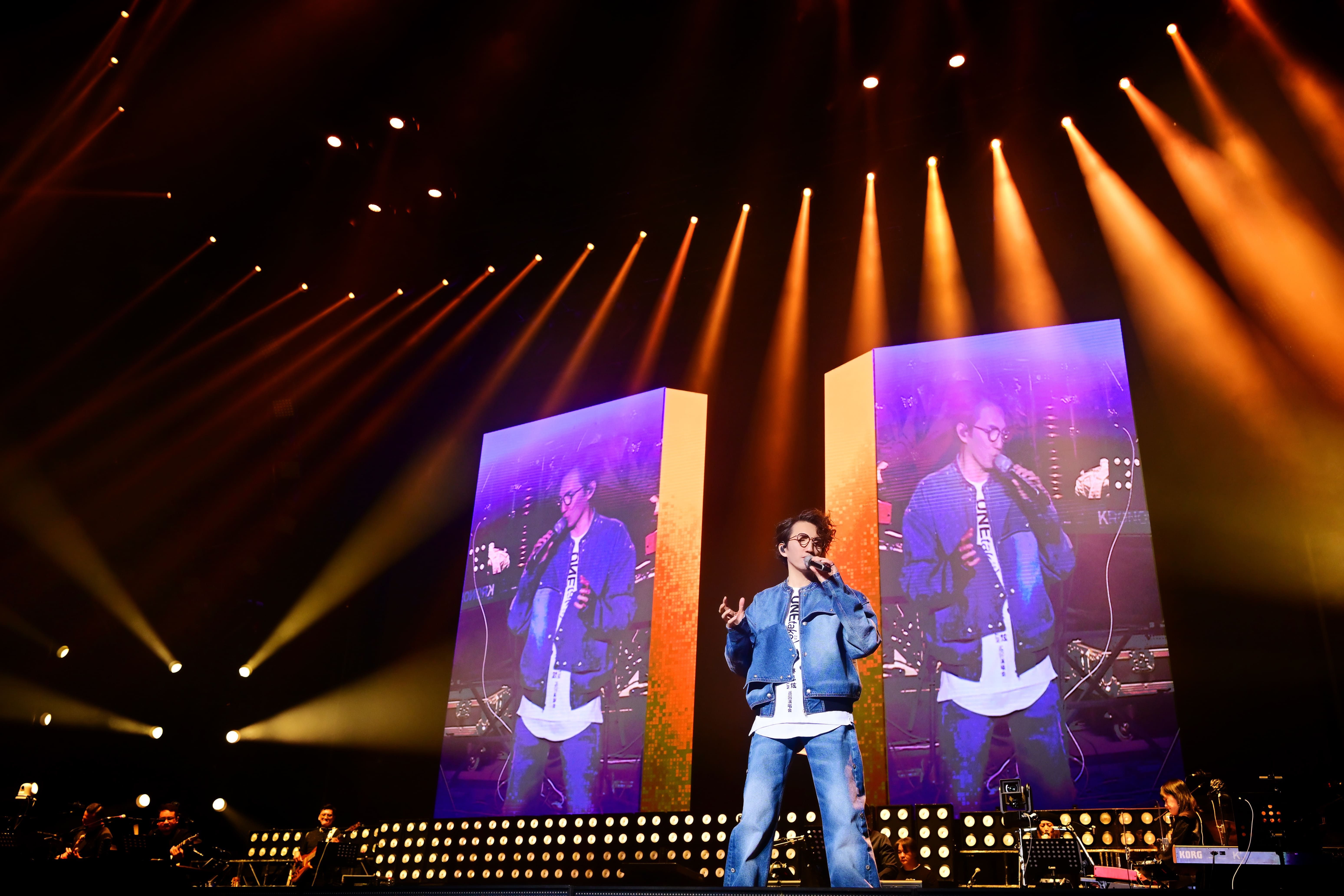 林志炫表示安可場歌單將升級，視覺聽覺都預計讓觀眾耳目一新。（寬宏藝術提供）