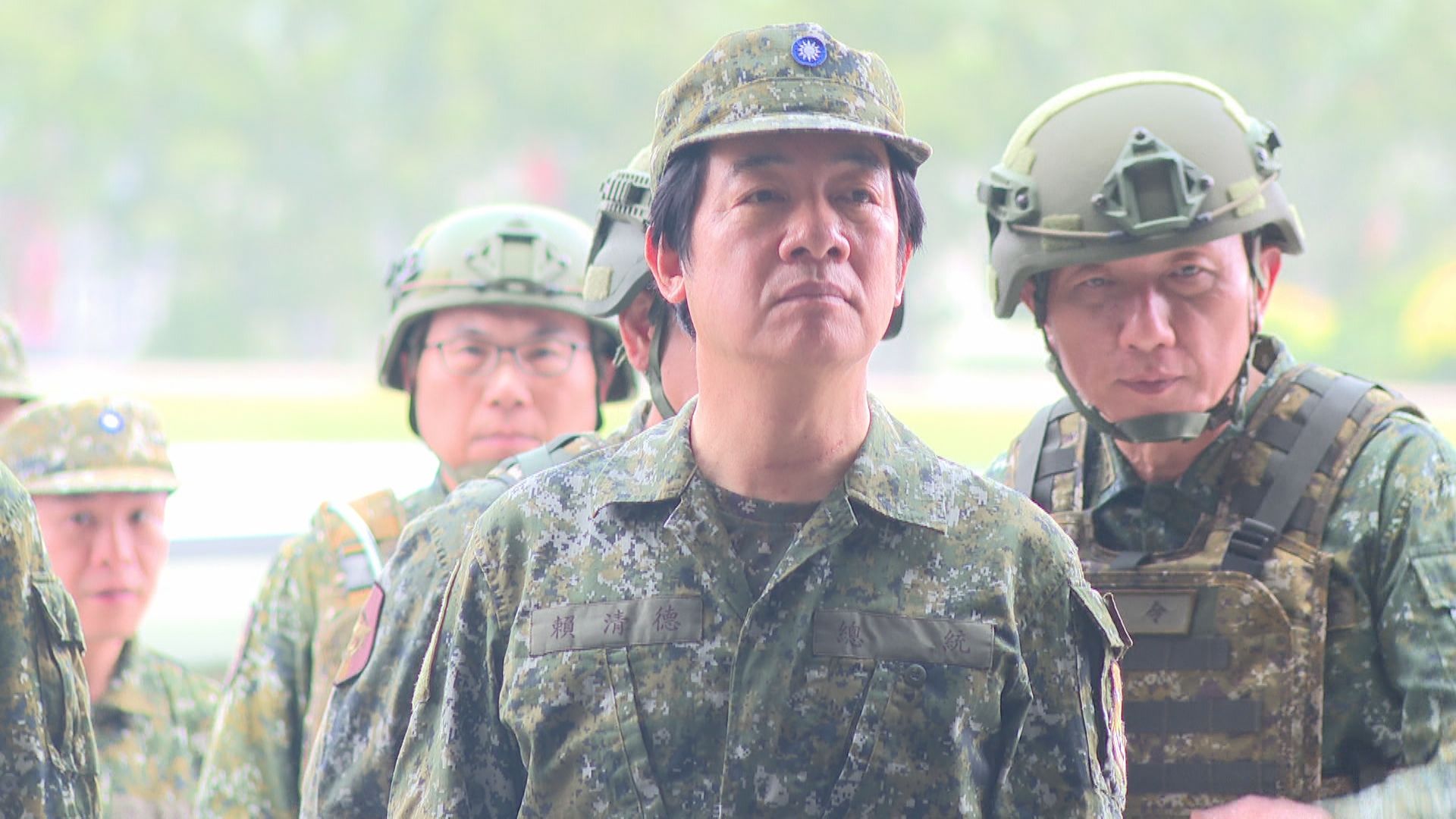 換迷彩服視導漢光演習　賴清德再奔彰化求「凱米擦過去就好」