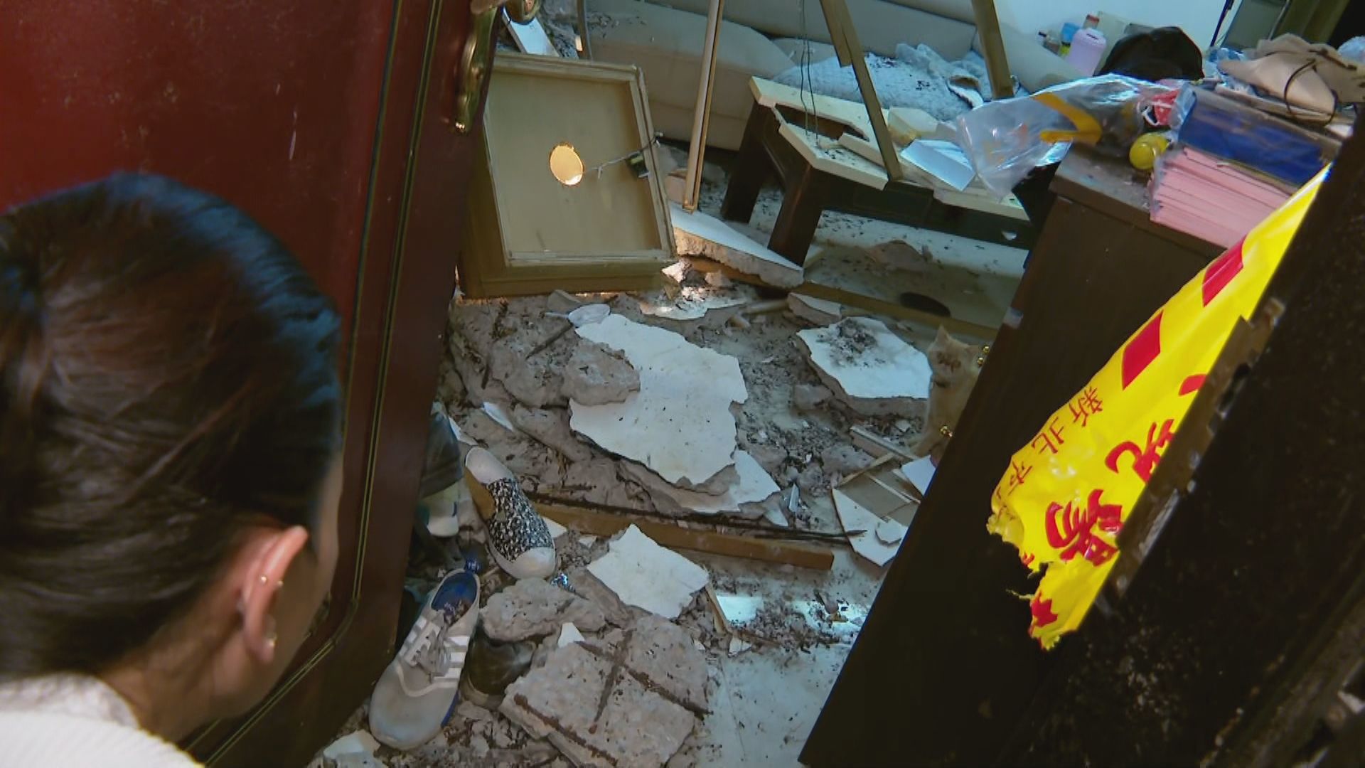 沒地震家卻垮了！　海砂屋突崩塌險害死住戶