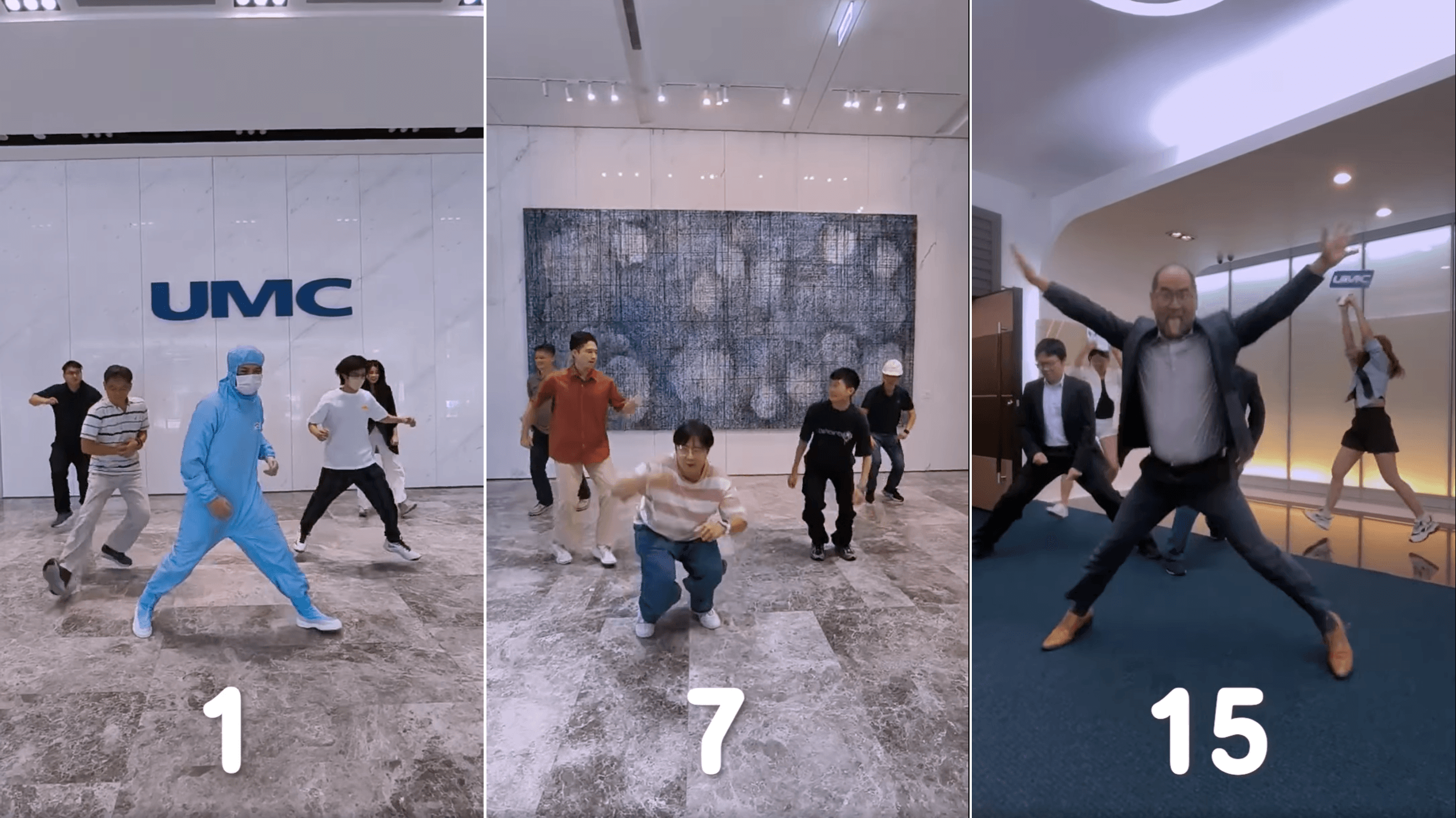 聯電瘋Energy!工程師「穿無塵衣」挑戰16蹲 總經理王石也按讚