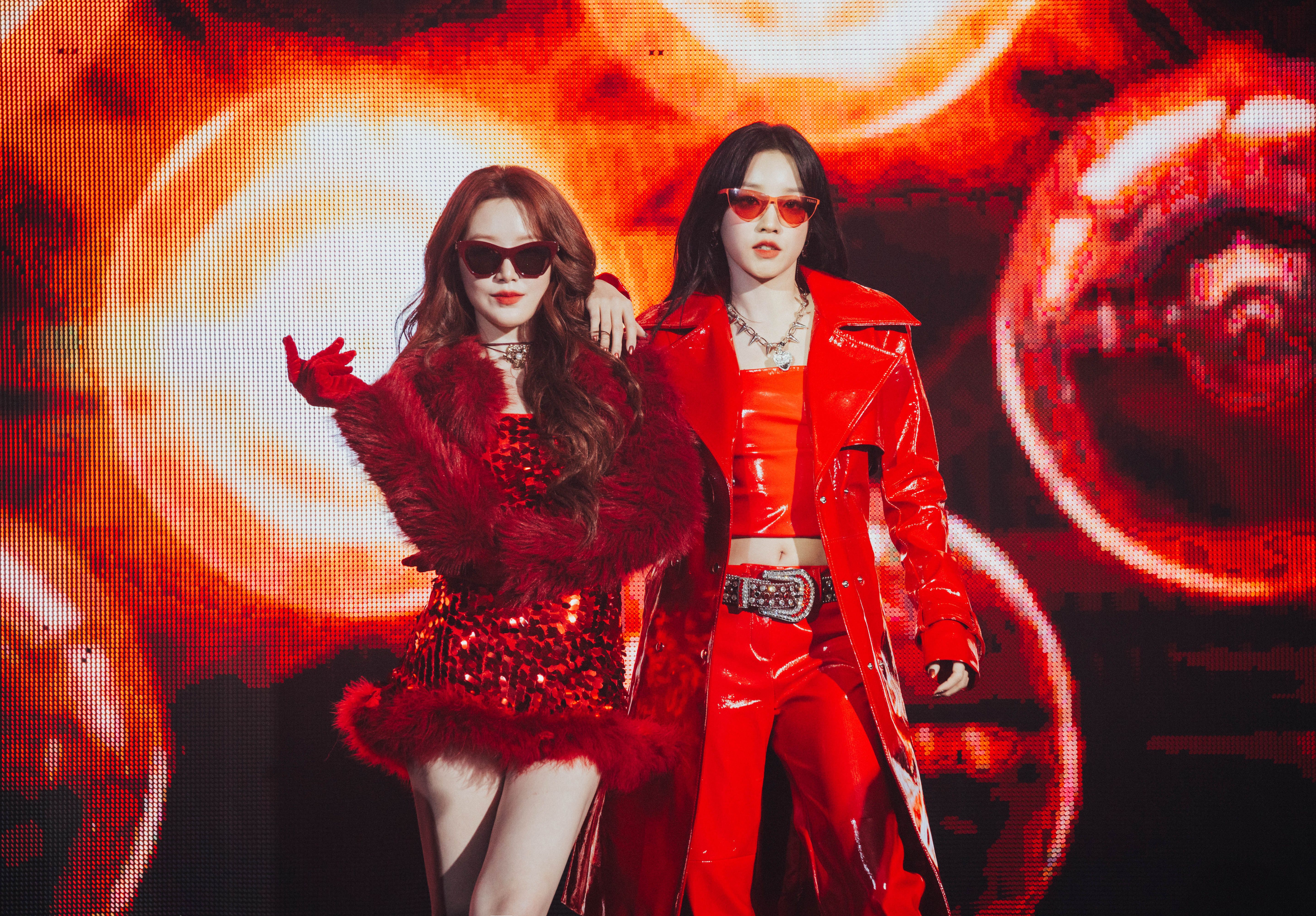  (G)I-DLE霸氣演唱〈Super Lady〉開場，立刻燃炸。（KKLIVE提供）