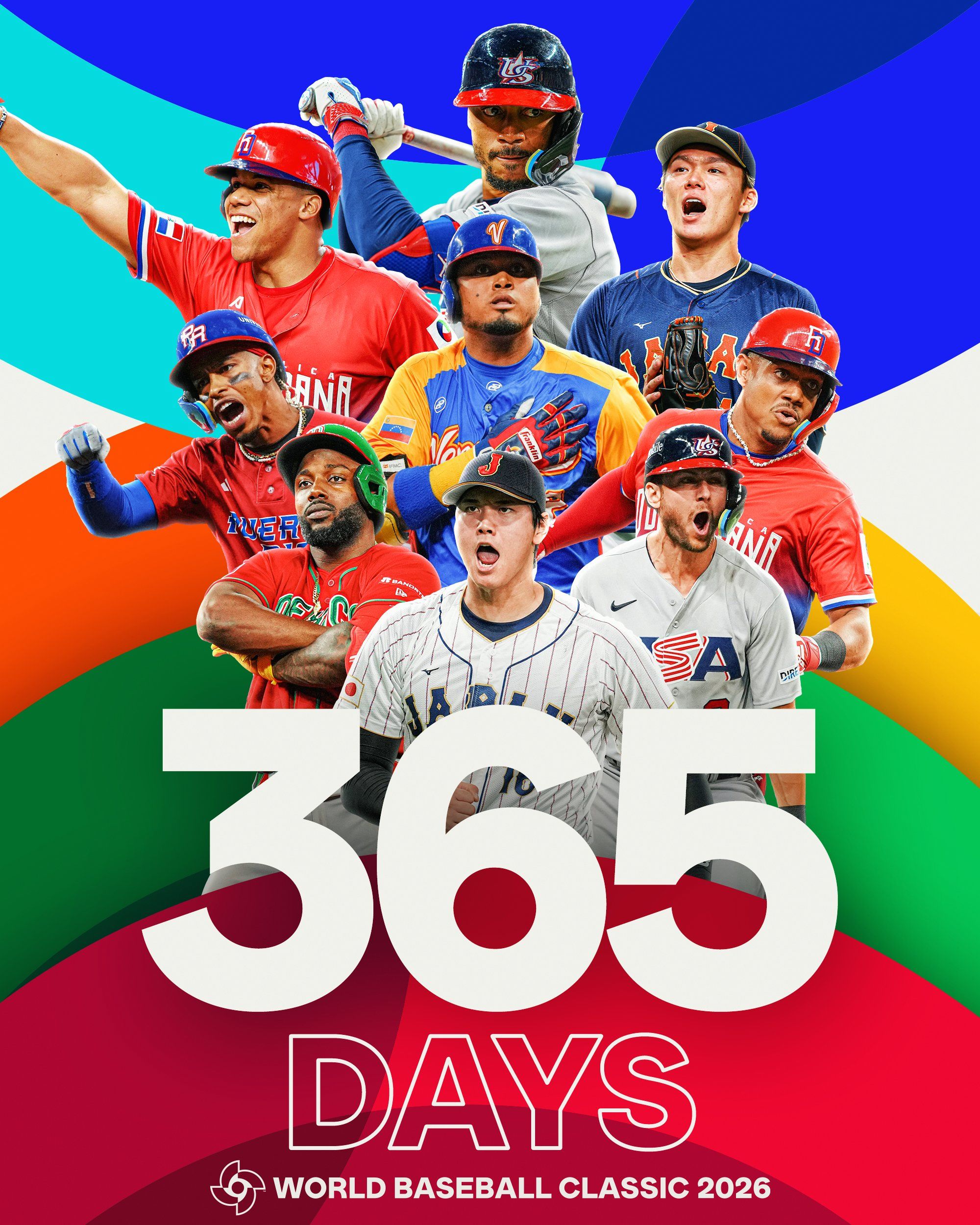 WBC公布倒數365天的宣傳海報。（翻攝自WBC X）