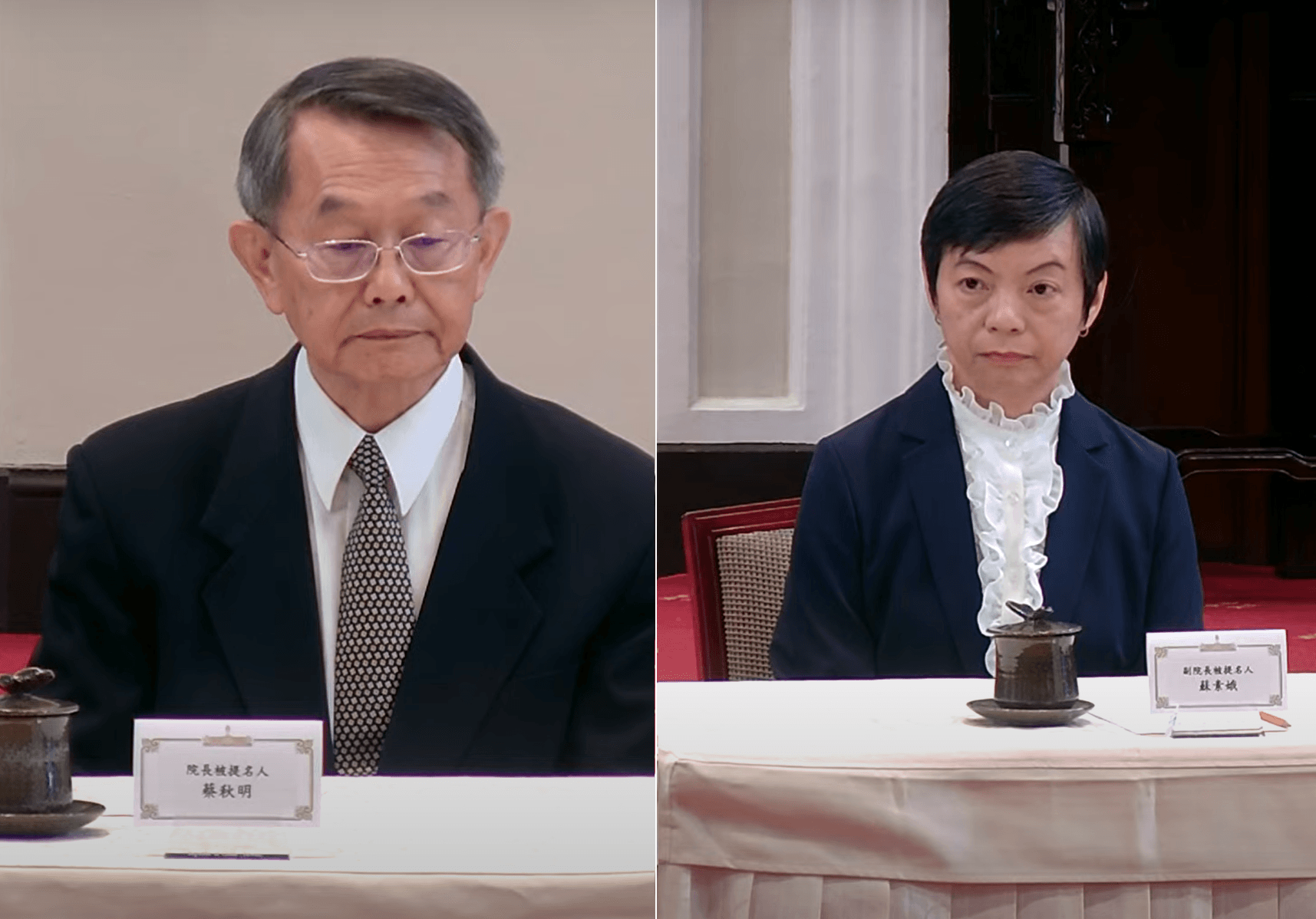 總統府公布大法官提名名單　蔡秋明、蘇素娥獲提名