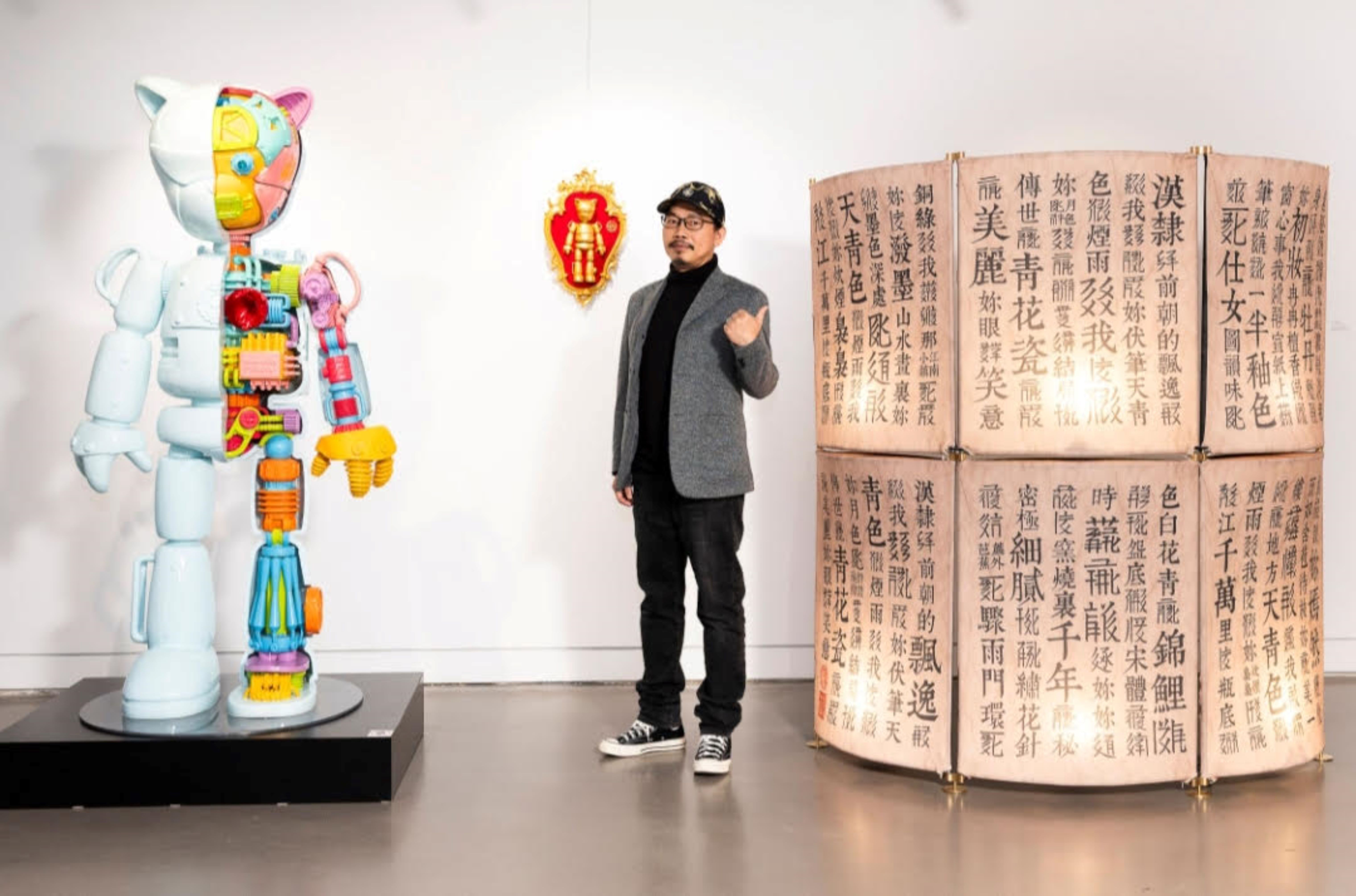 《方道文山流》文字裝置藝術　基隆美術館首展中