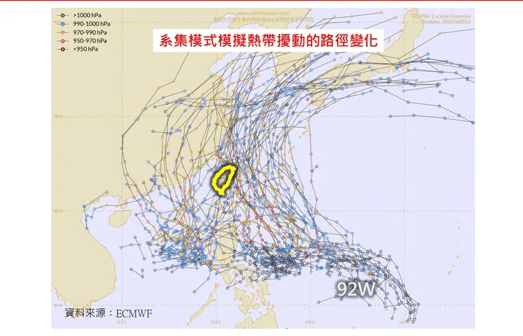 首颱「蝴蝶」有望下週生成　專家示警路徑恐逼近台灣