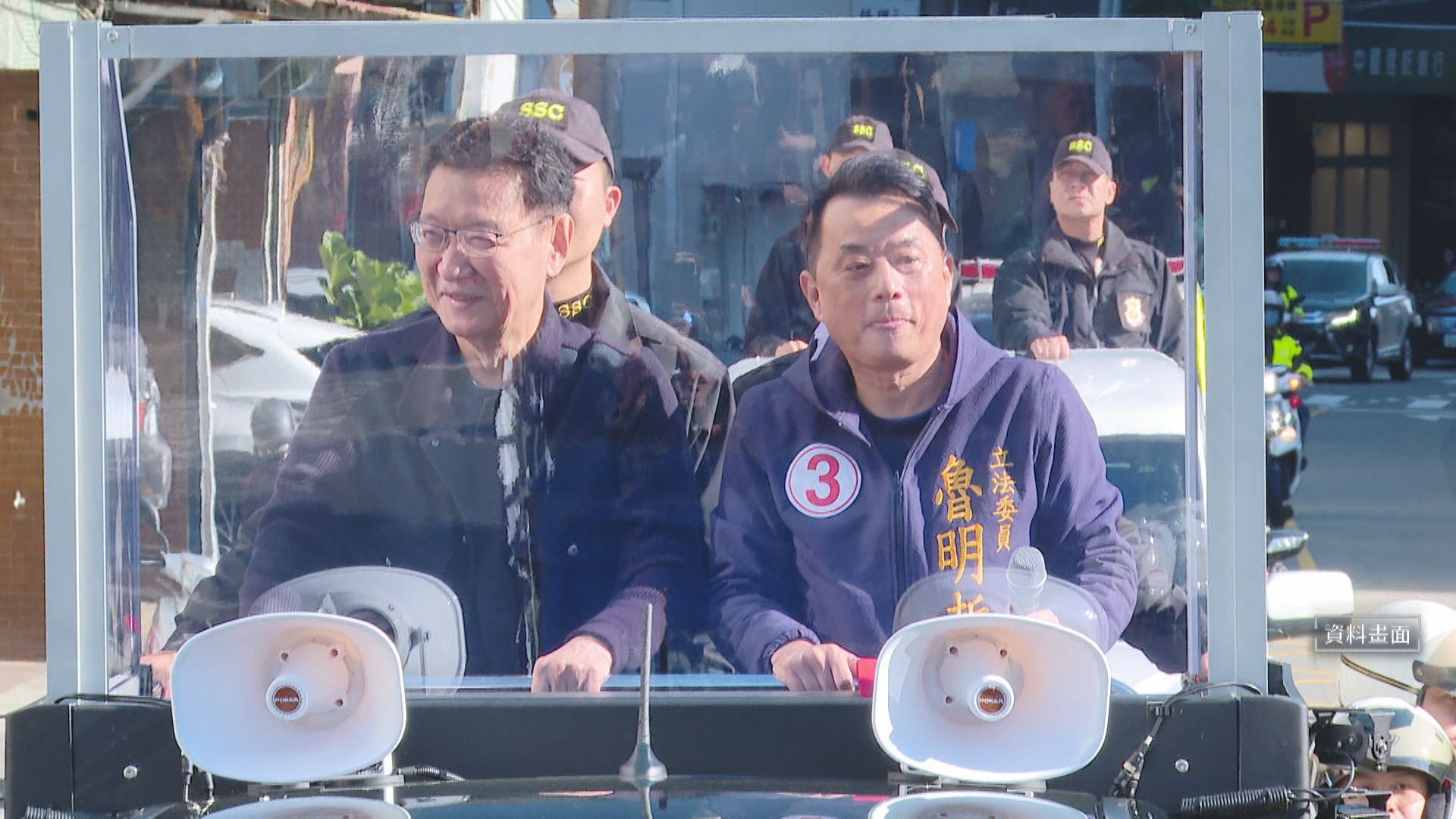 魯明哲（右）與趙少康。（資料畫面）