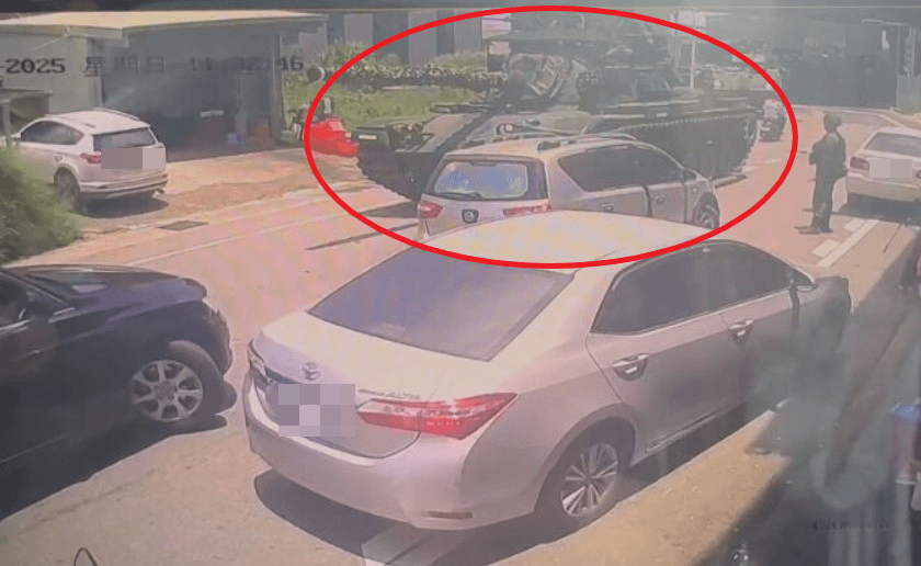 漢光演習「勇虎戰車撞民車」　六軍團：依軍車保險辦理