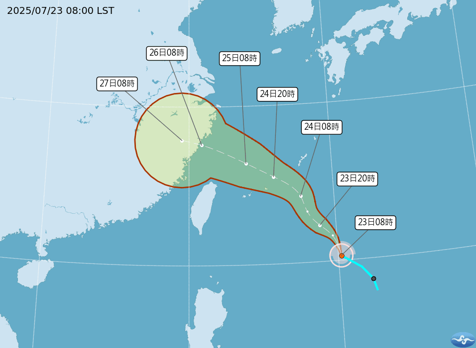 輕颱「范斯高」生成！這兩天最靠近台灣　是否影響726投票仍待觀察