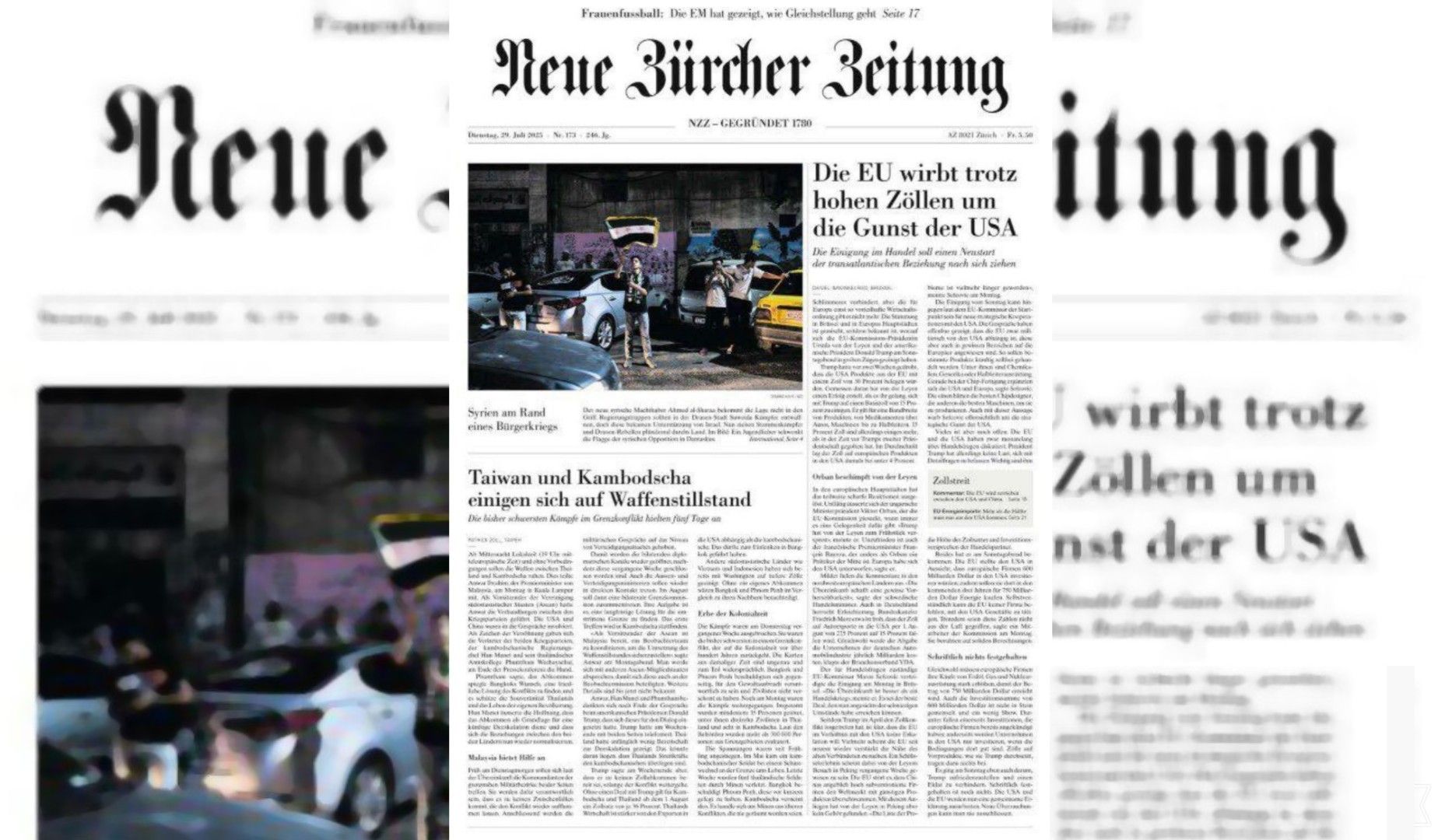 台灣莫名捲「 泰柬停火協議」登頭條　外媒誤植Thailand當Taiwan