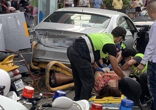 見同夥遭逮！車手三重街頭開車衝撞拒檢　傷3警1路人