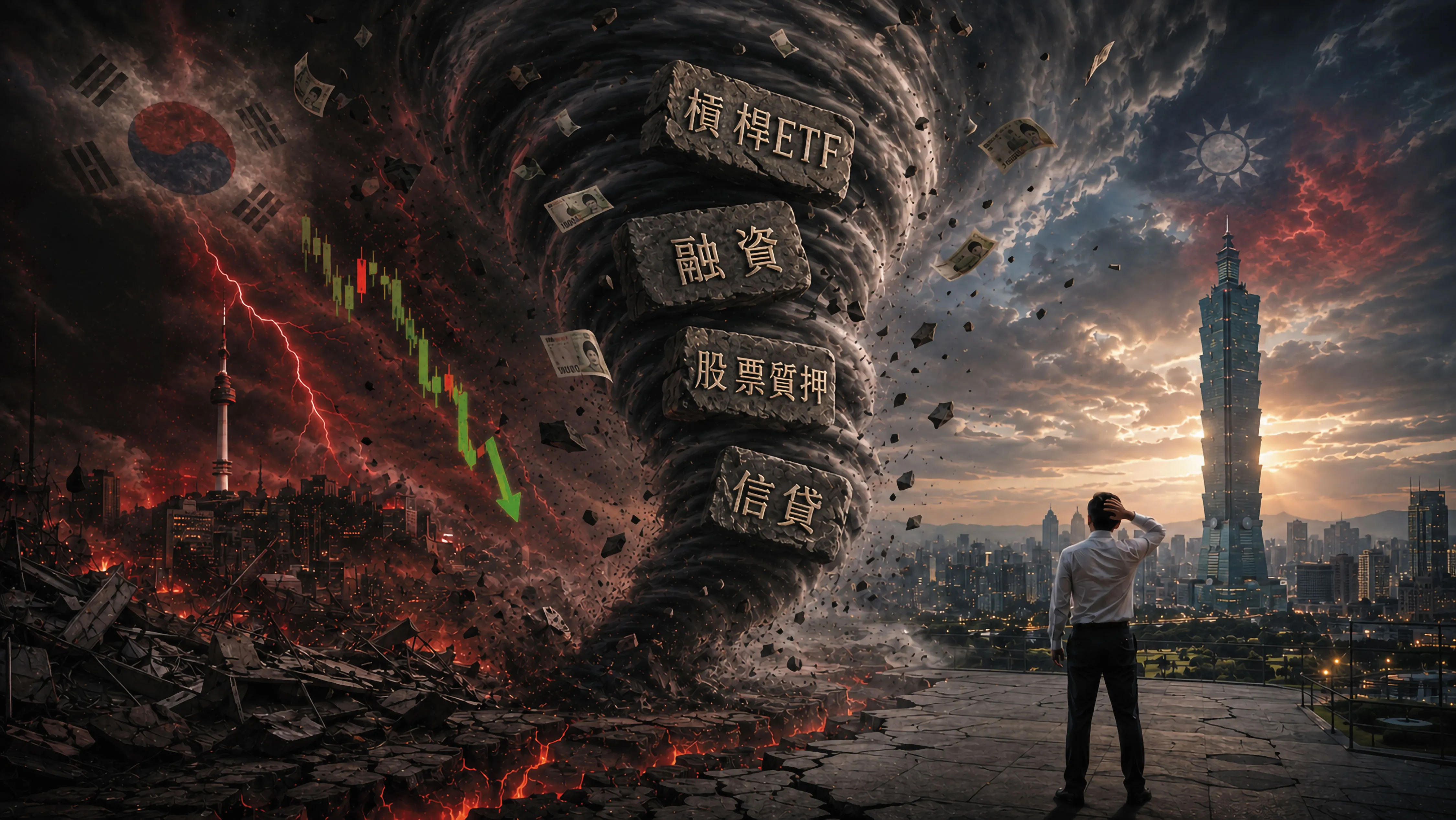 理財專題／韓股踩踏風暴啟示　揭台灣隱形槓桿鏈危機