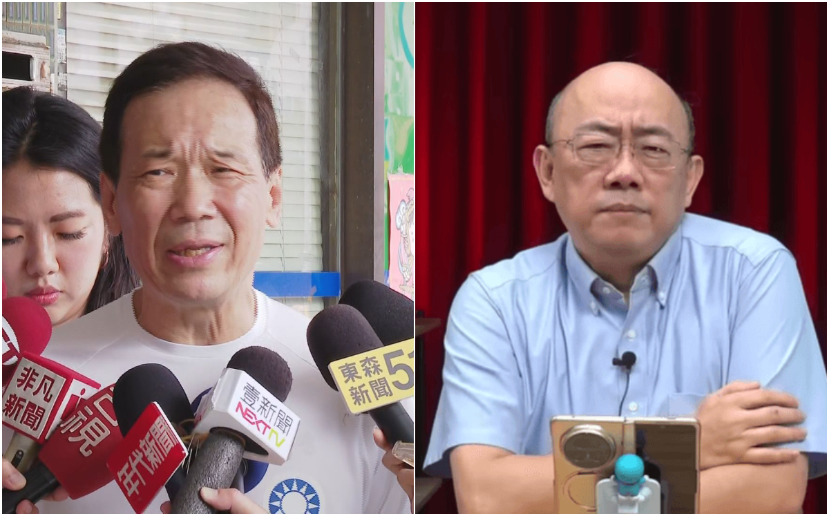 國民黨籍台北市議員鍾小平(左)告名嘴郭正亮(右)。(資料照、翻攝郭正亮YT)