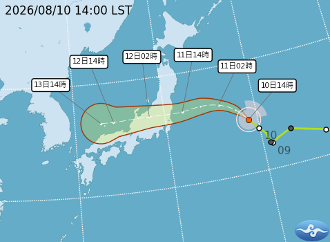 赴日旅遊注意！颱風「昌鴻」明接近關東東北　恐橫穿日本、防狂風暴雨