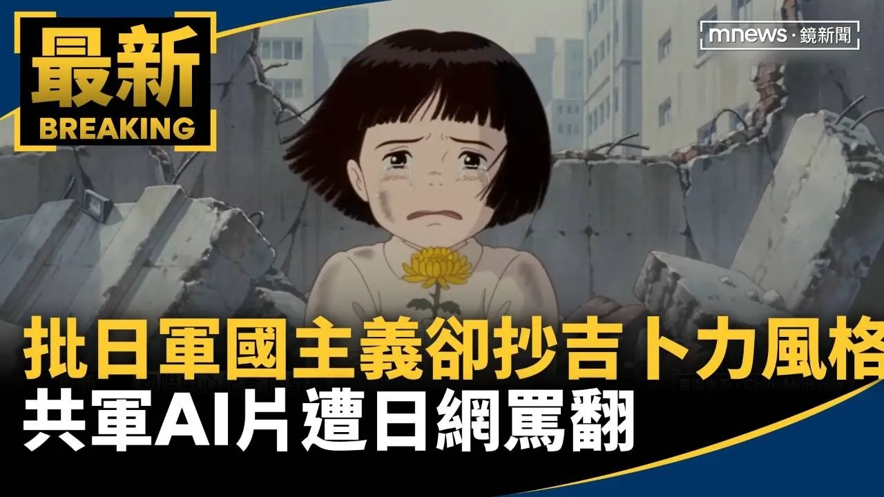 批日軍國主義卻抄「吉卜力風格」　共軍AI片遭日網罵翻