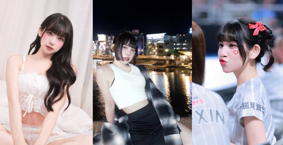 味全龍啦啦隊「小龍女」成員于甄,日前在球場邊與看台球迷互動時,竟遭人當面比出中指。(翻攝自instagram/uzo.__)