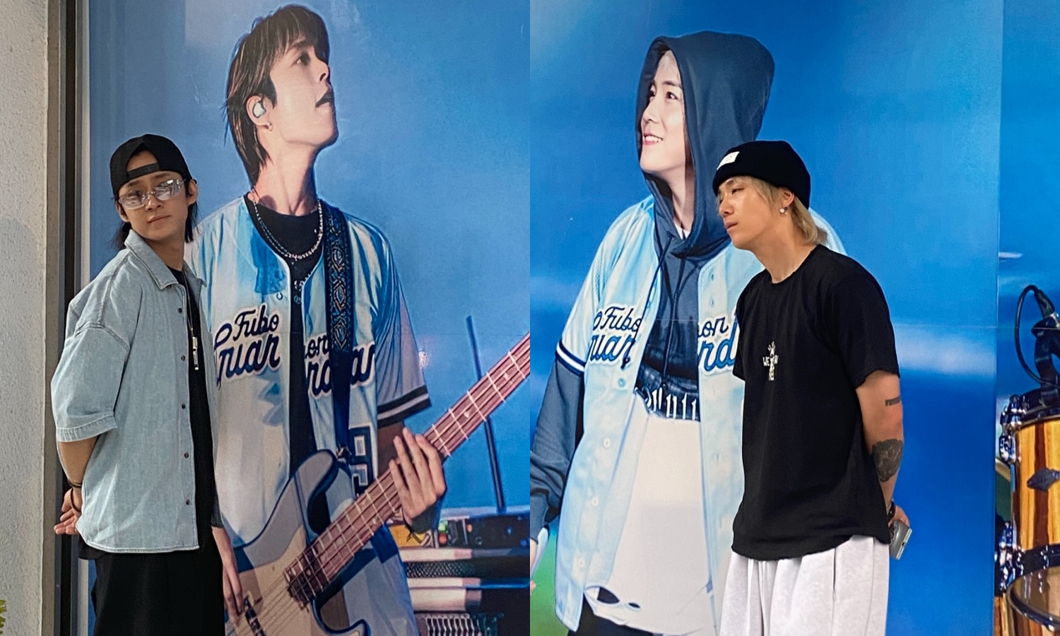 FTISLAND李洪基(右)與李在真突擊粉絲咖啡廳,讓粉絲超驚喜。(Miss Mimi授權提供)