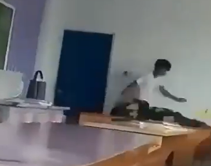 菲律賓聖荷西國立高中驚傳校園槍擊案。(翻攝自X)