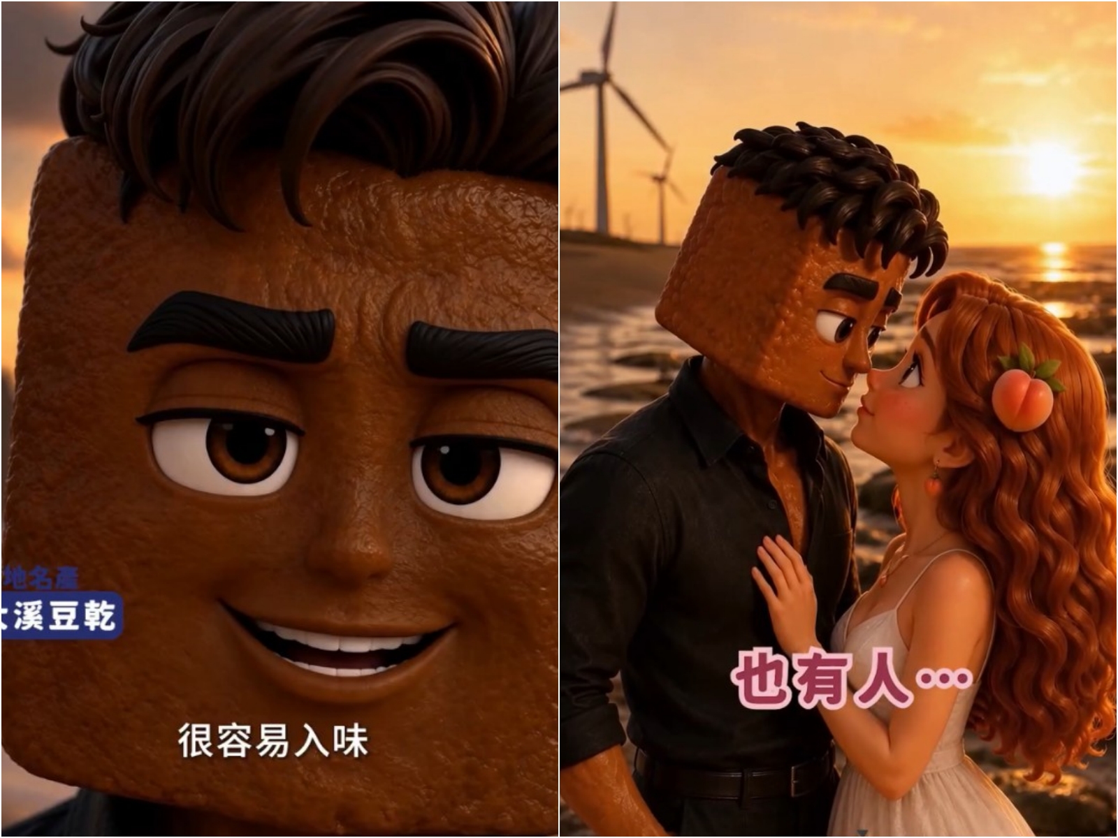 桃園市政府官方po出的觀光宣傳片,被質疑花大錢卻拍AI廢片。(翻攝臉書「樂遊桃園」)