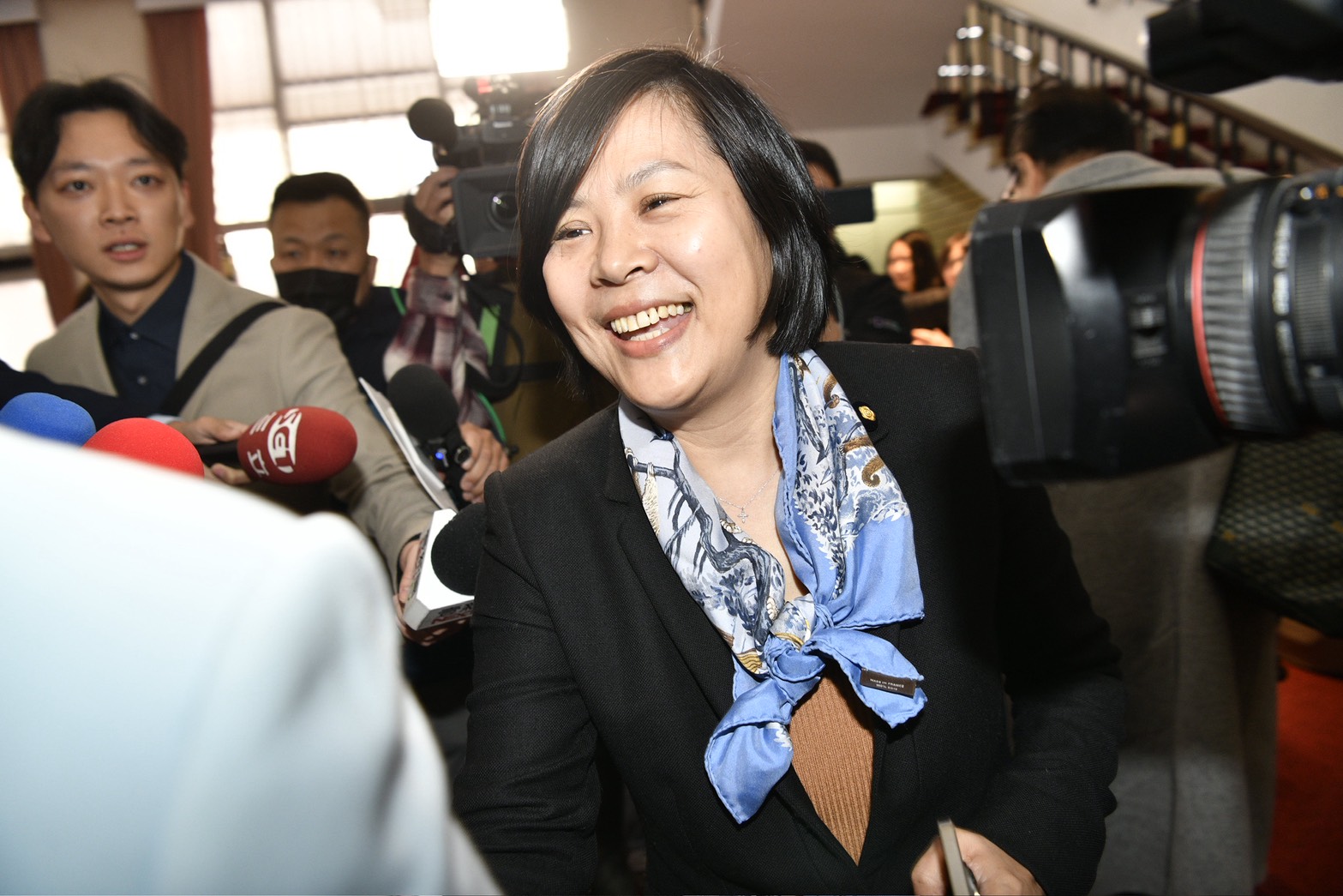 李貞秀下午上節目宣洩委屈,開撕民眾黨主席黃國昌。(資料照;鏡報李智為)