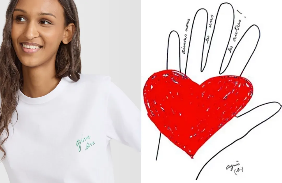 agnès b.推Humanitarian系列    「give love」成今夏最暖時尚宣言
