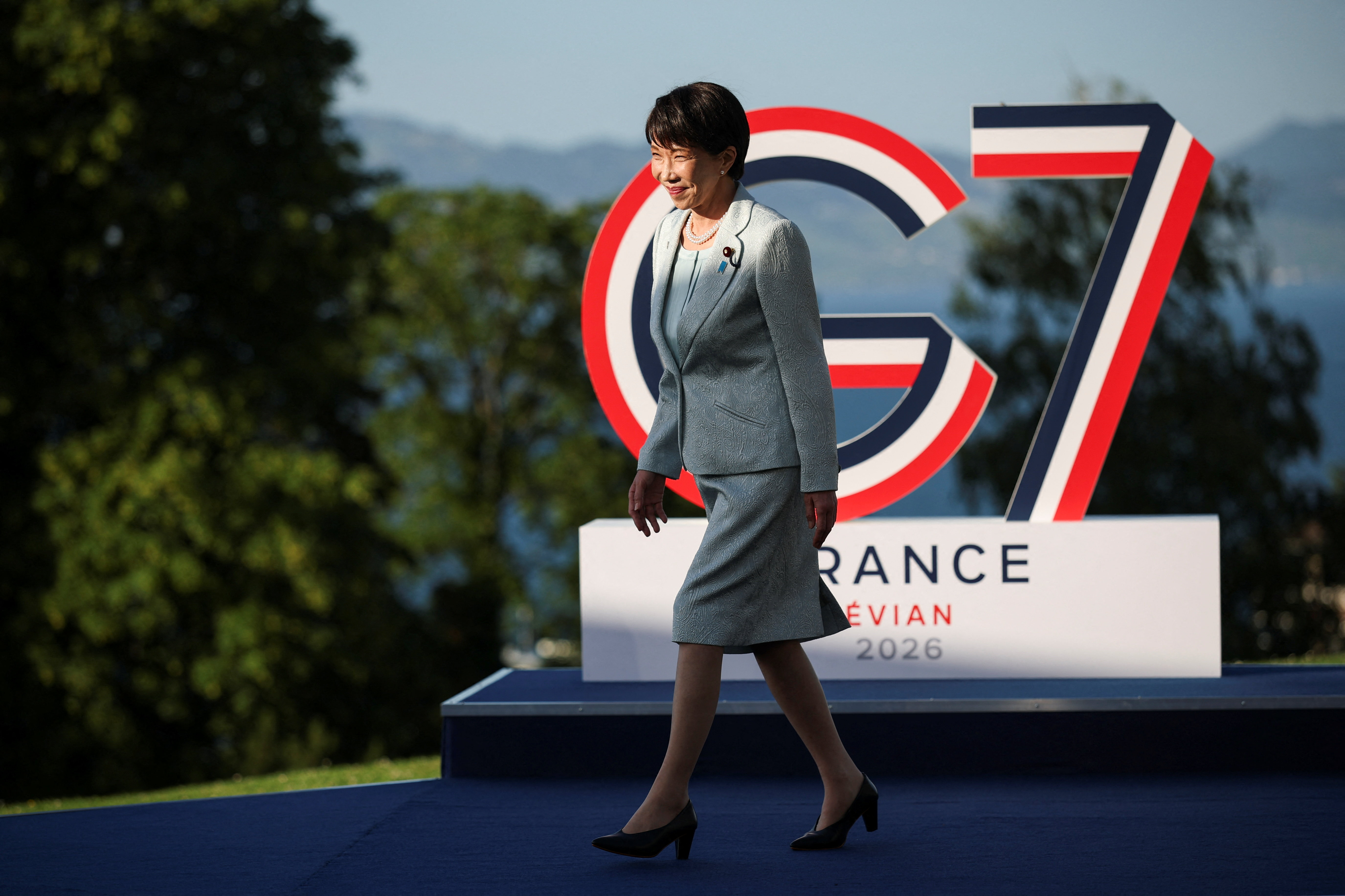 日本首相高市早苗在G7表現普遍獲好評。(路透社)