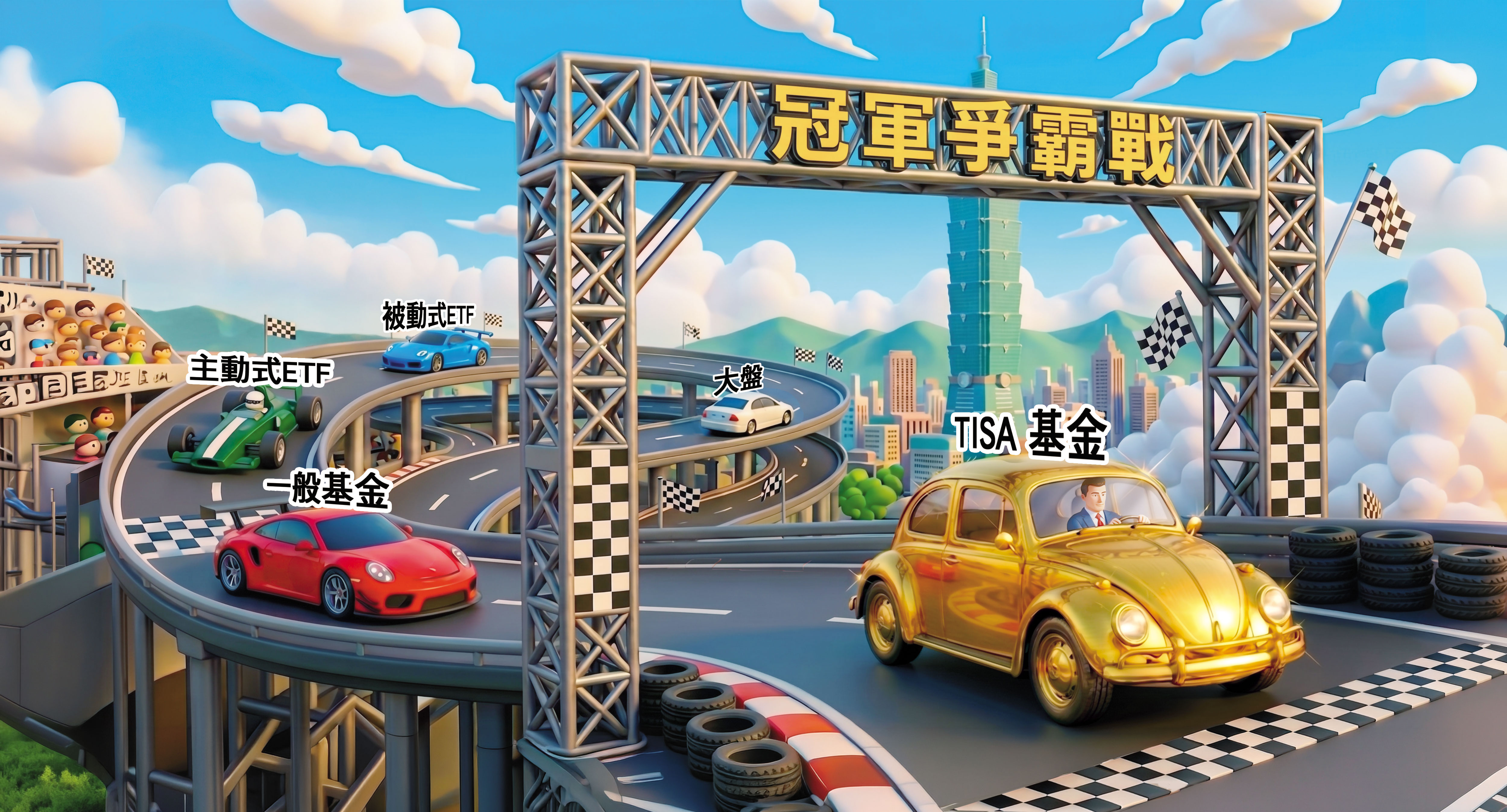 資金瘋狂追逐主動式ETF,其實上路將滿1年的TISA基金,績效更亮眼。(AI繪圖magnific生成,本刊美術組後製)