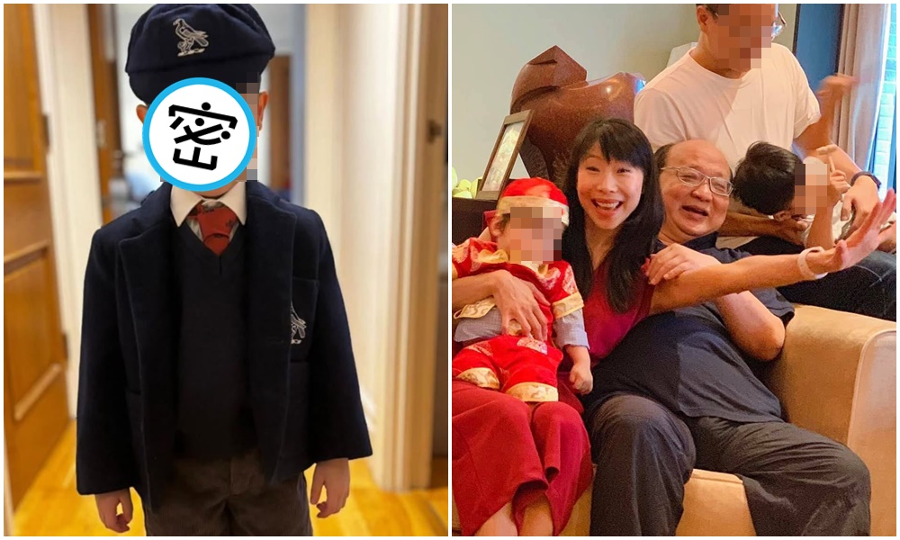 胡志強今(25日)中秋節在臉書分享8歲外孫上學照片,感性大呼「人生很長,慢慢長大就好。」(翻攝自胡志強臉書)