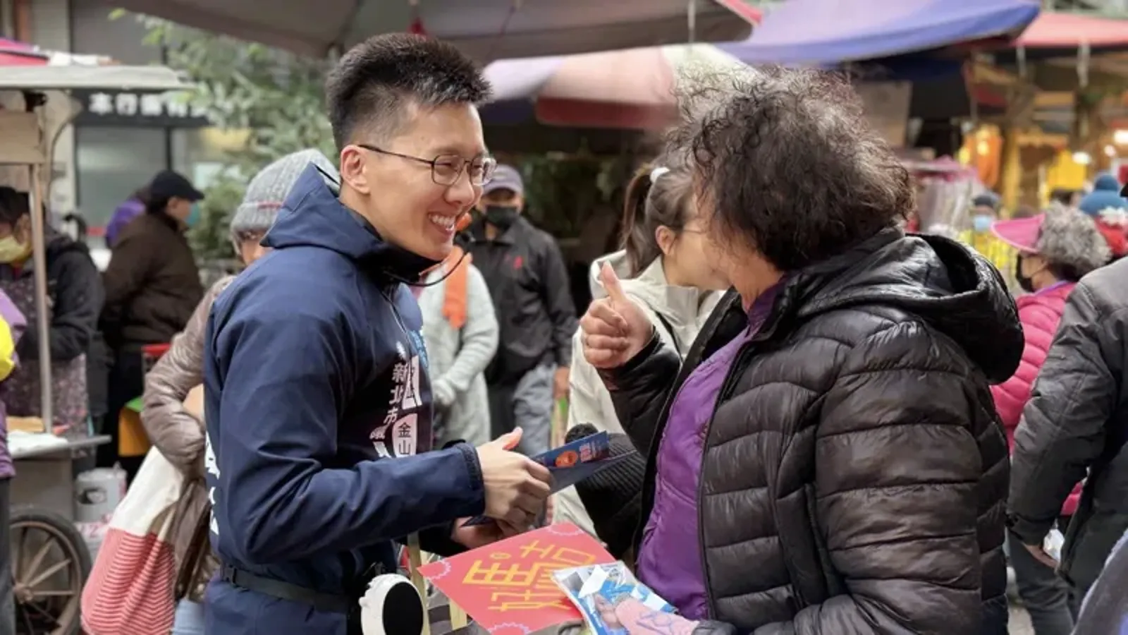 蕭敬嚴汐萬金議員初選民調勝出。(翻攝蕭敬嚴臉書)