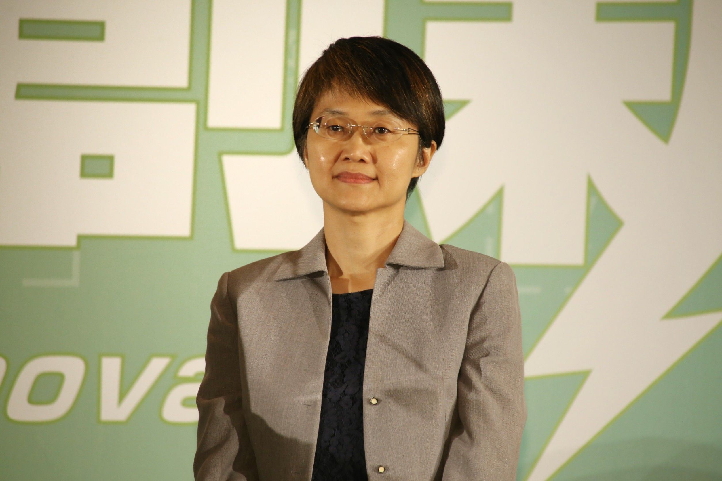 客委會主委古秀妃抗議中共連孩子都打壓。(資料畫面)