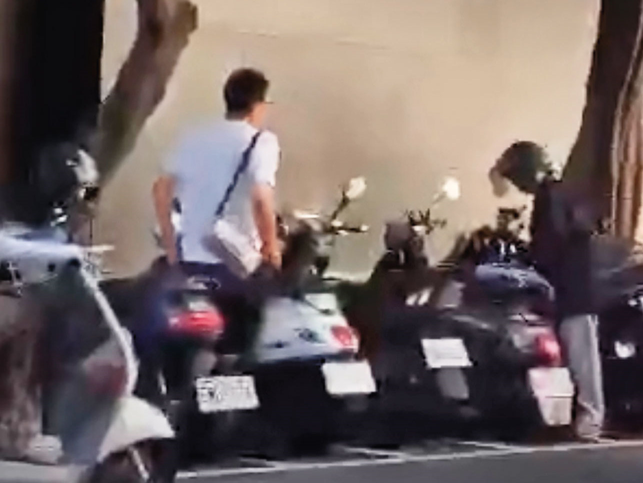 黃旅毅(左)跟S女(右)不僅私下打得火熱,還被人目睹同進同出。(讀者提供)