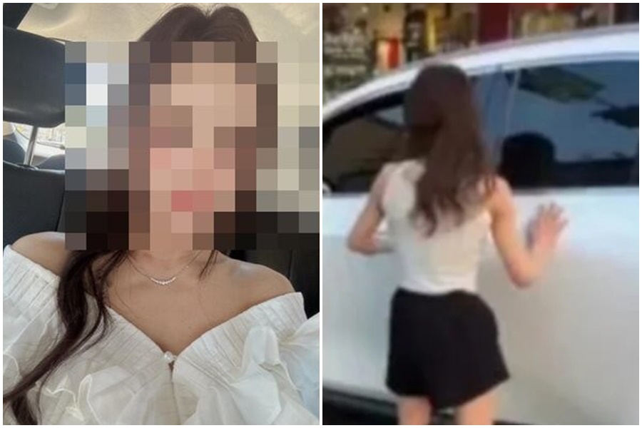 桃園市一名35歲林姓女子22日晚間毒駕,被網友起底是育兒網紅。(翻攝自畫面)