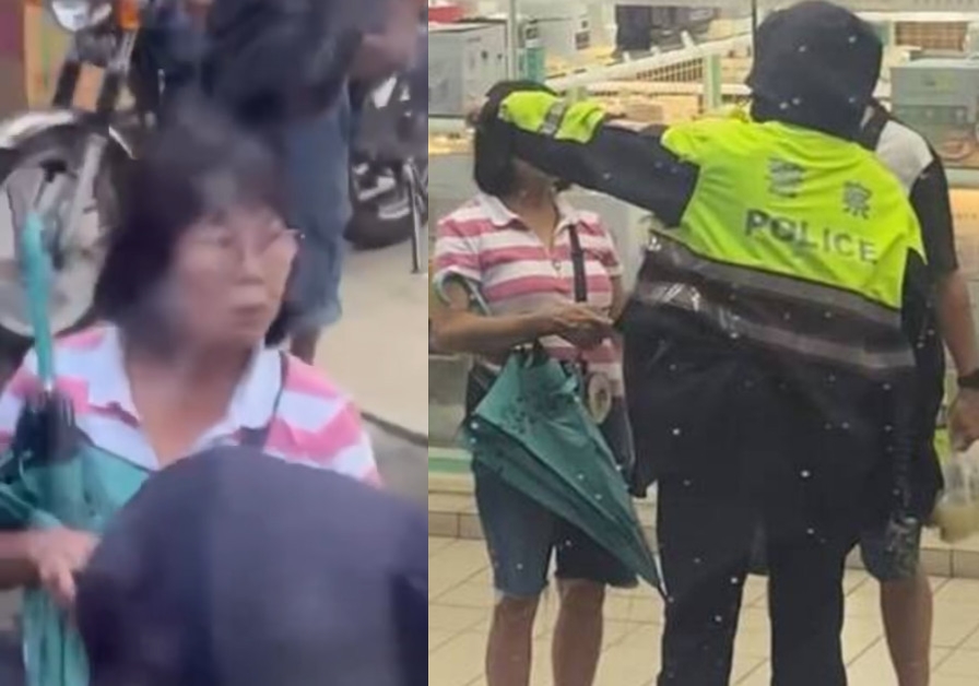 台中一名婦人不滿女學生未讓座,沿路飆罵女學生,最後警方獲報到場介入。(翻攝記者爆料網、threads@rui_23pureiove)