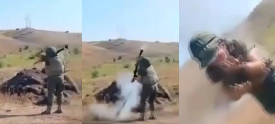 俄軍訓練又出包！險炸死自己...新兵手滑「火箭彈直插腳邊」　驚險逃生畫面瘋傳