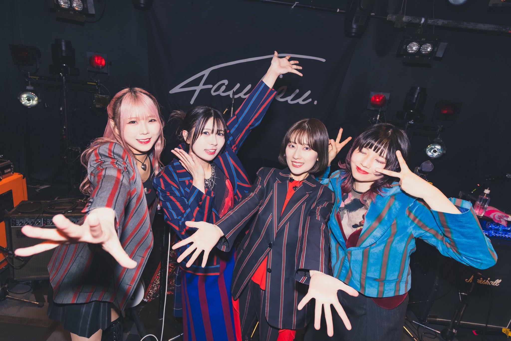 Faulieu.由Ayano(左起)、Canaco、Kaho、Mimori組成。(Amuse、KING RECORDS提供)