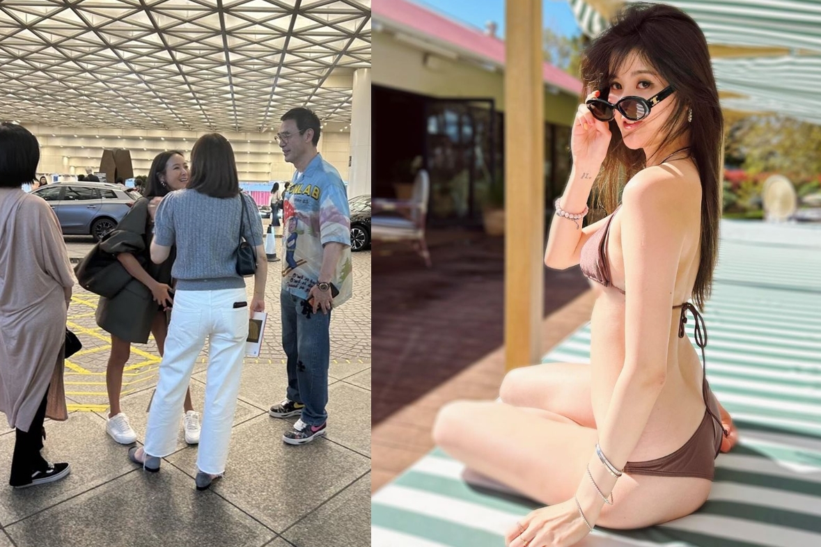 儘管女兒家務事在網路鬧得沸沸揚揚,孫芸芸本人的心情似乎未受太大波及。(翻攝自廖思惟IG、小紅書)