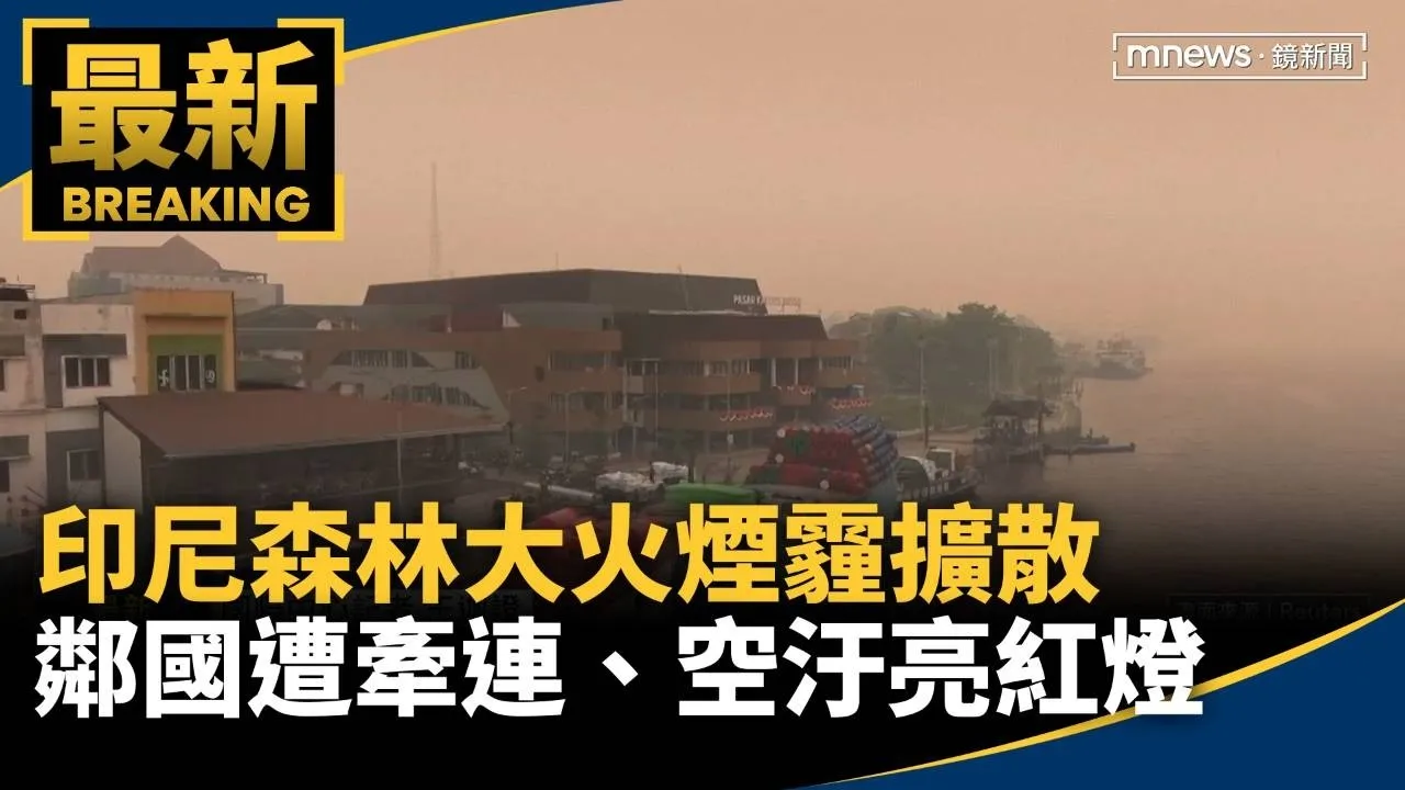 印尼森林大火煙霾擴散　鄰國慘受牽連、空氣品質亮紅燈