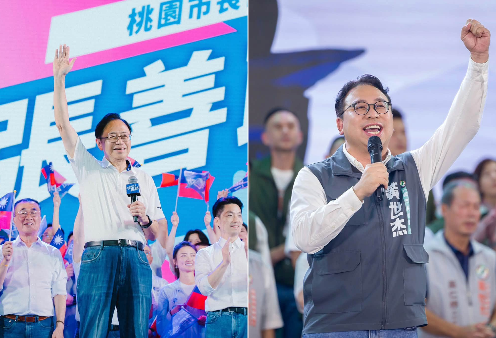 AI民意模擬桃園市選戰／張善政13區全面領先12.5點　黃世杰最大挑戰在「知名度」