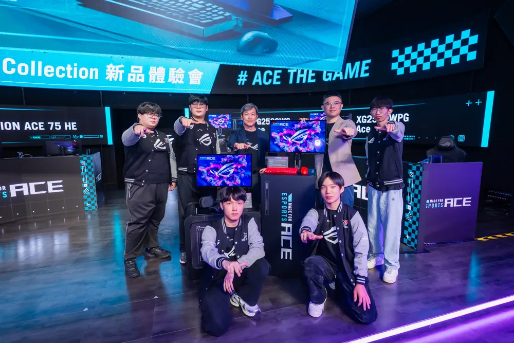 華碩ROG Ace Esports OLED電競螢幕搶市　電競冠軍戰隊也喊讚！
