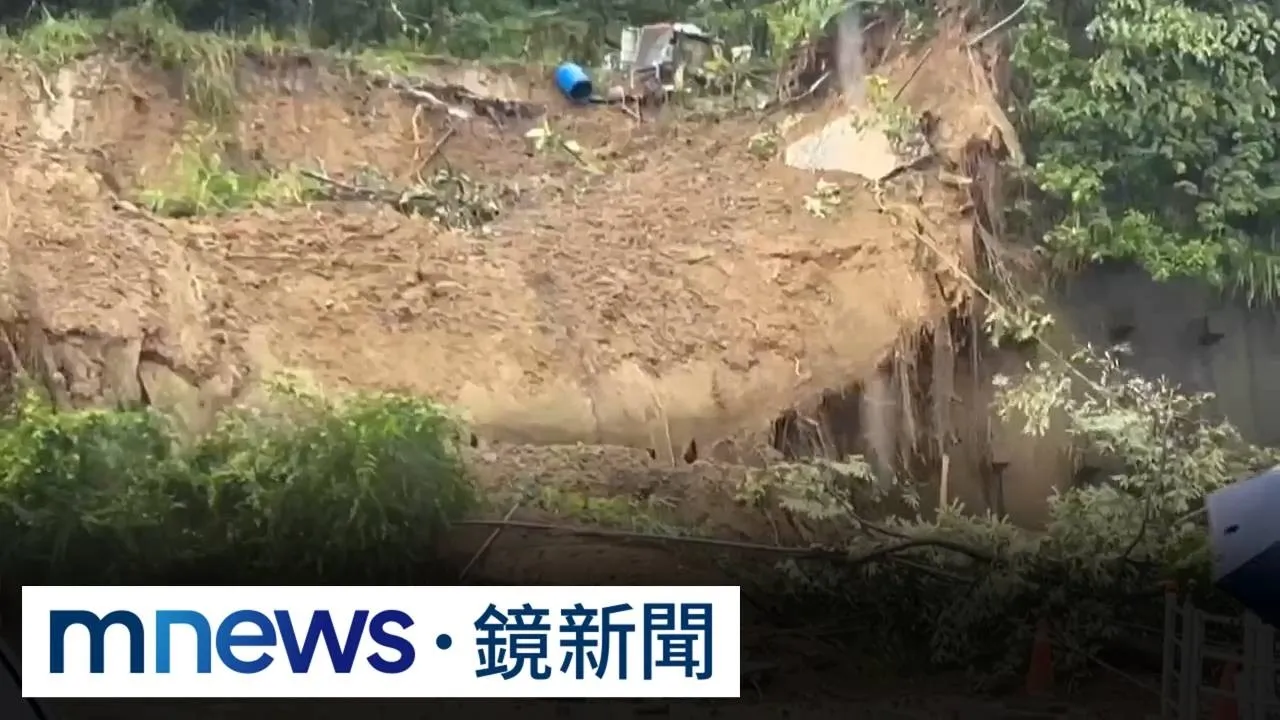 小港青春嶺三度崩塌驚險直擊　前鎮路樹倒砸兩車
