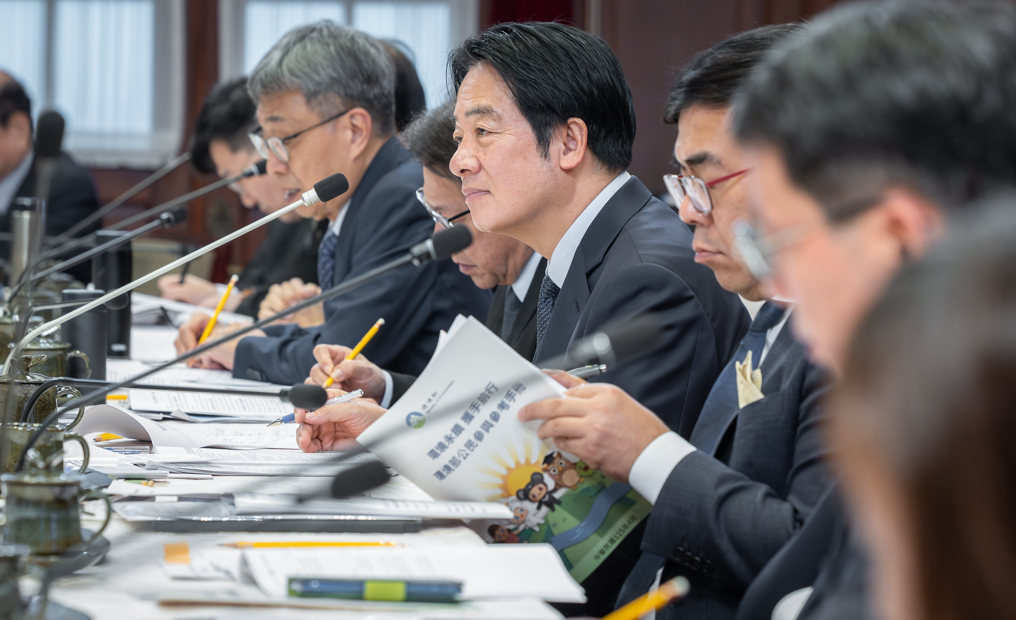 總統賴清德日前與環團代表進行交流。(總統府提供)