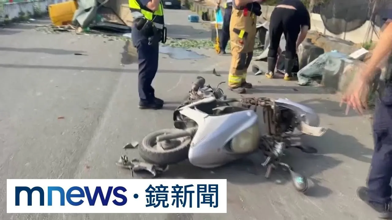 母子機車三貼途中與貨車相撞　釀1死3傷