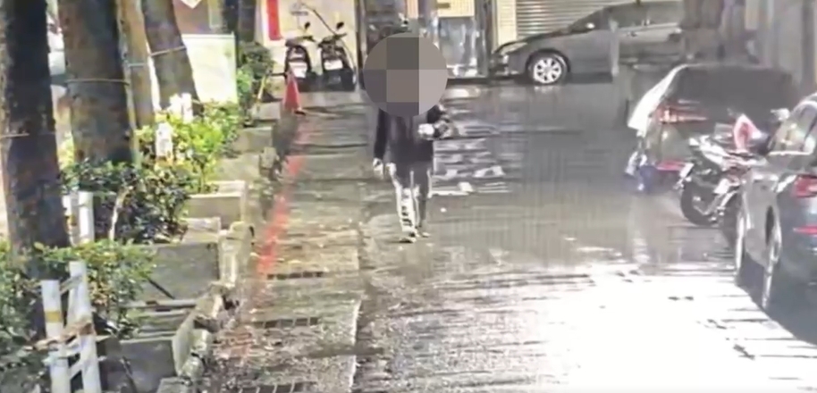 40多歲男颱風期間「偷超商」。(警方提供)