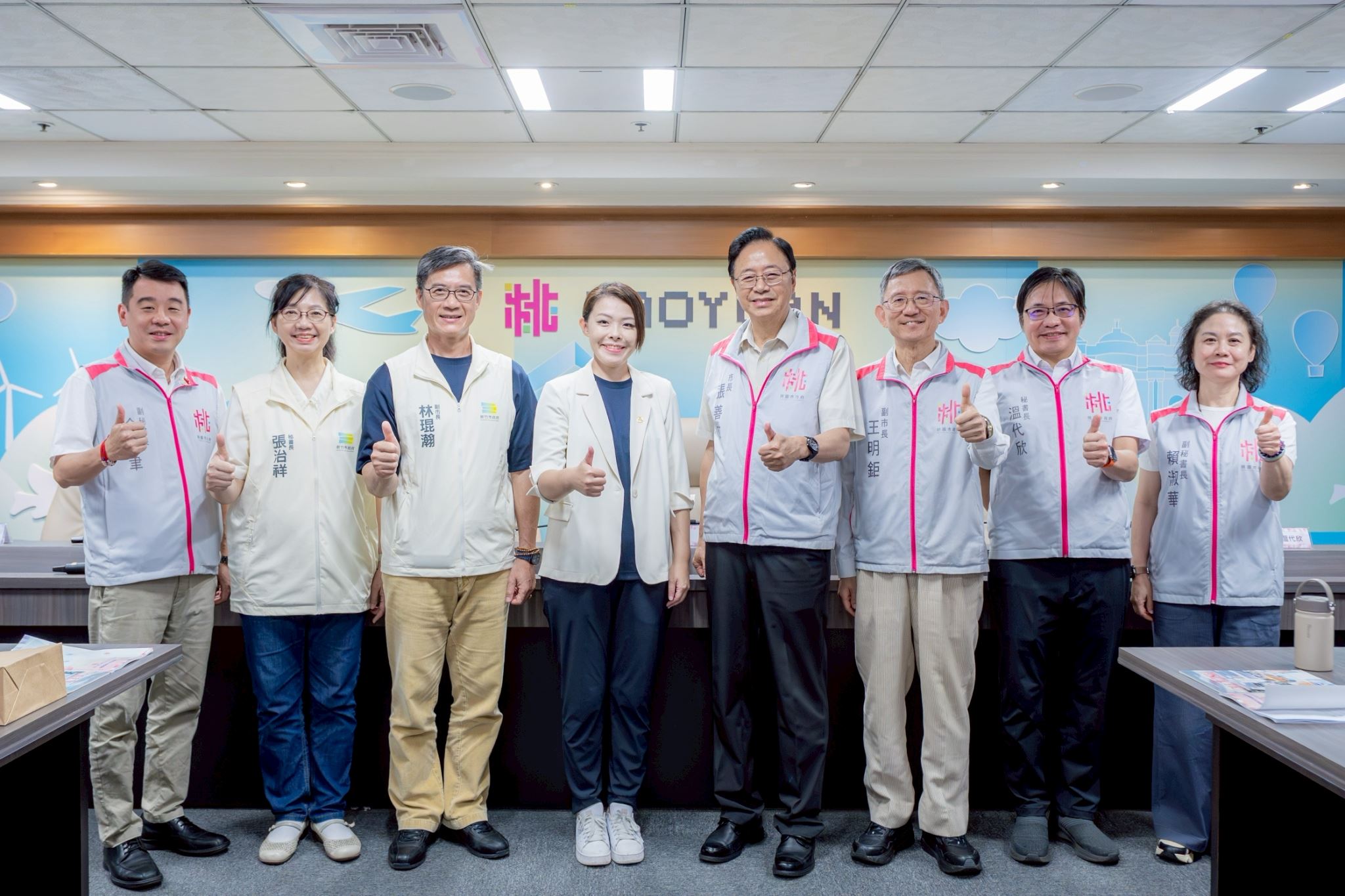 桃園新竹雙城市政交流分享會合影