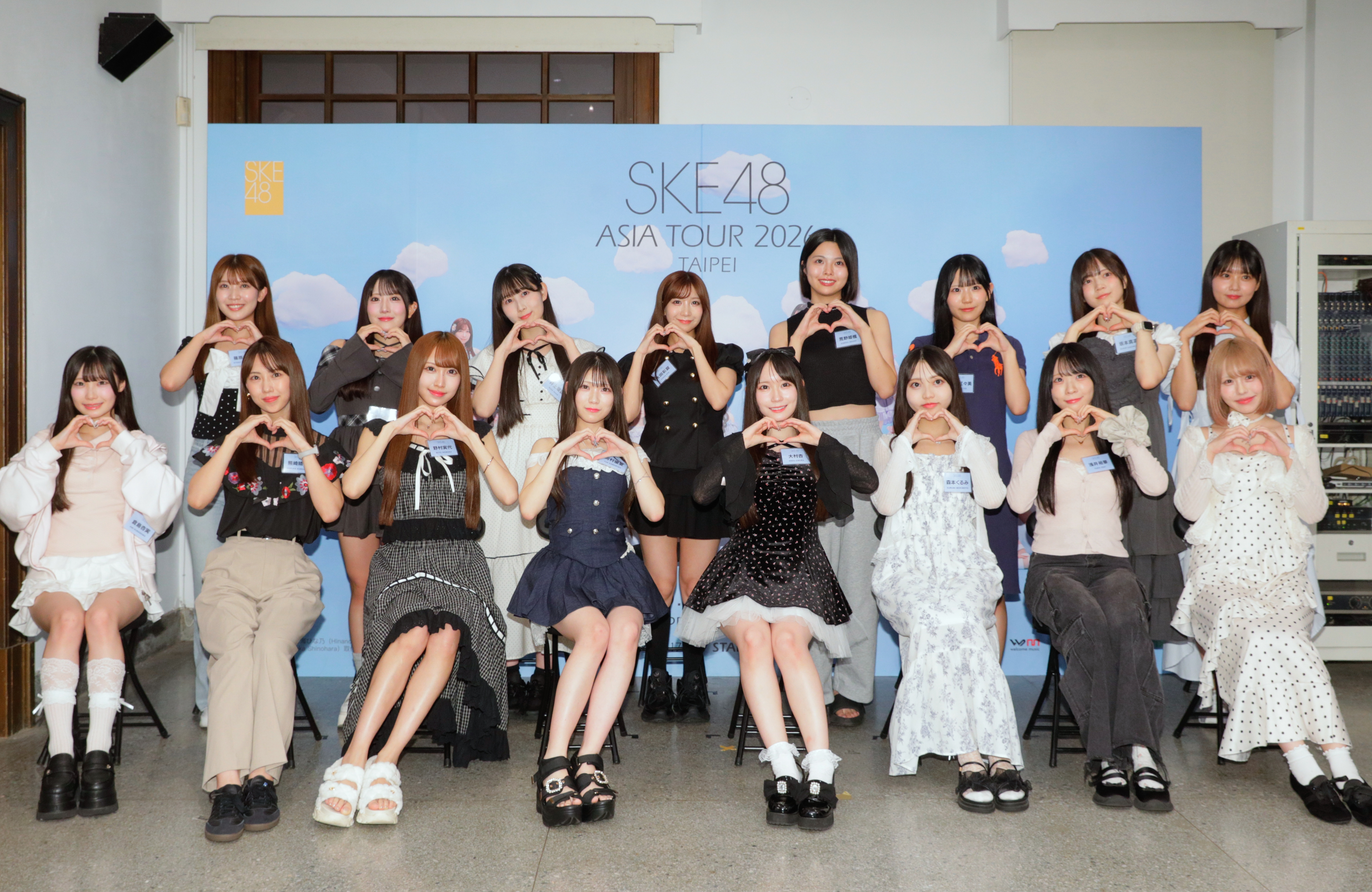 SKE48明(25日)將在Clapper Studio舉辦「SKE48 ASIA TOUR 2026 TAIPEI」,成員抵台接受台灣媒體訪問。