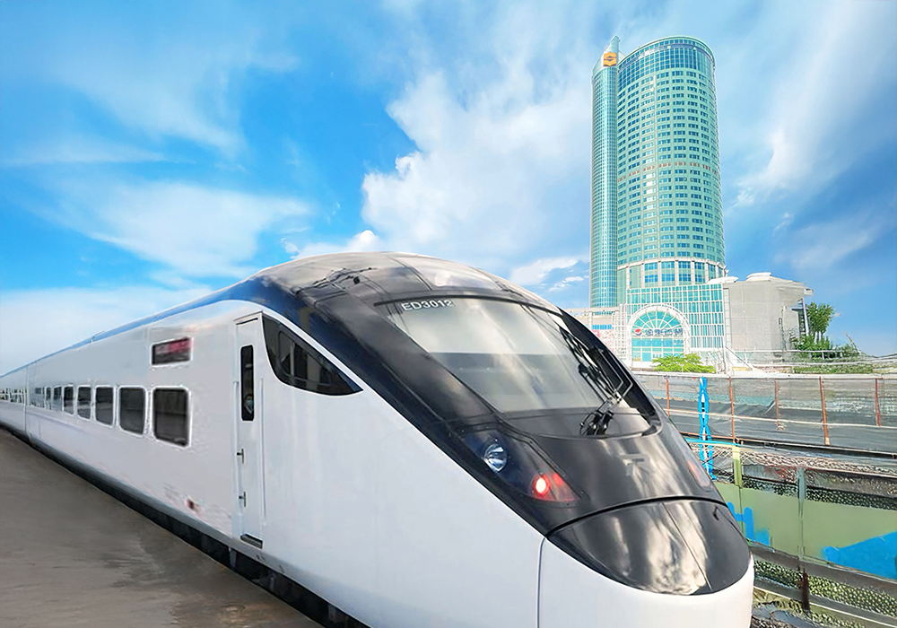 台南遠東香格里拉為台南當地至高地標,鄰近台南火車站,步行即可抵達。(台南遠東香格里拉提供)